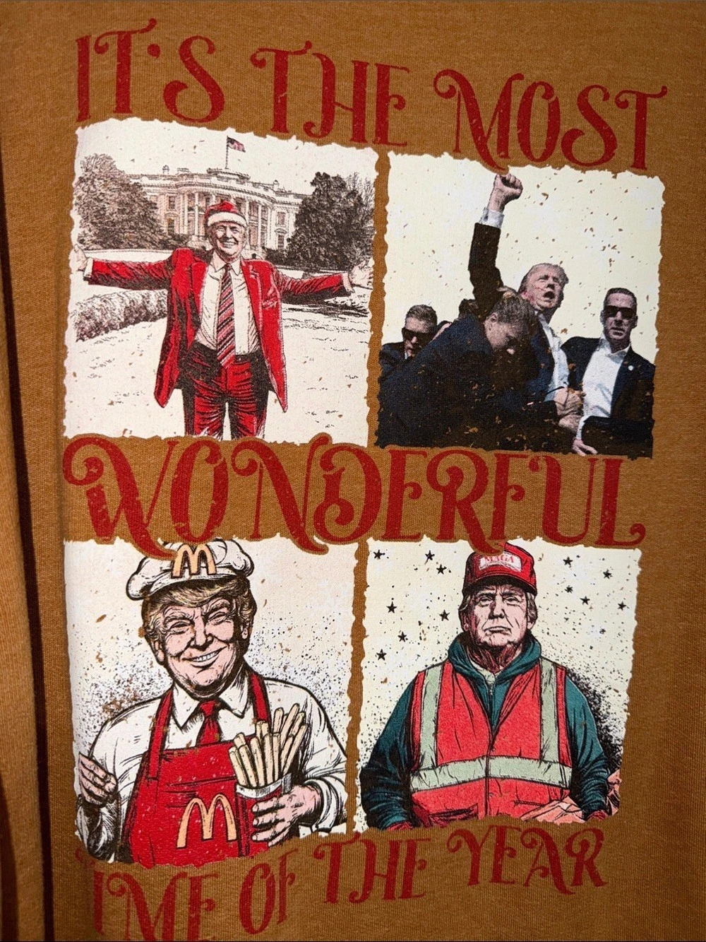 It’s the most wonderful time of the year DONALD TRUMP Graphic sweatshirt 2XL